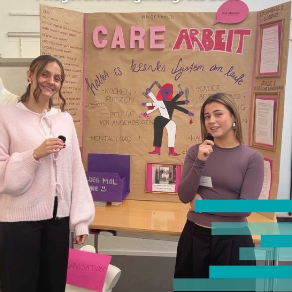 Unbezahlte Care-Arbeit? Für viele scheinbar selbstverständlich. 

Lena, Laura, Elena und Elinor aus den Klassen HFS23A und HFP23B machten an unserem Pflegeforschungskongress auf die oft unbezahlte, aber als selbstverständlich angesehene Care-Arbeit und das damit verknüpfte System aufmerksam. In einer emotionalen Diskussionsrunde gingen sie auf die Konflikte zwischen Berufs- und Familienrollen ein, die bei psychischen Belastungen durch unbezahlte Care-Arbeit entstehen.

Neugierig? Jetzt Kontakt aufnehmen: hf-pflege.ch.

#BBZ #GSBS #HFPO #Fachschule #Pflege #Olten #Bildung #Weiterbildung #Pflegeforschungskongress